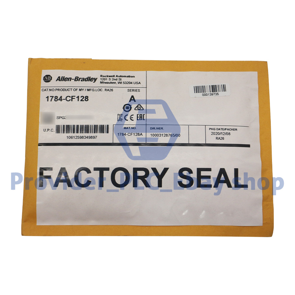 NEW Allen-Bradley 1784-CF128 Ser A Industrial CompactFlash Card 128MB RevE01