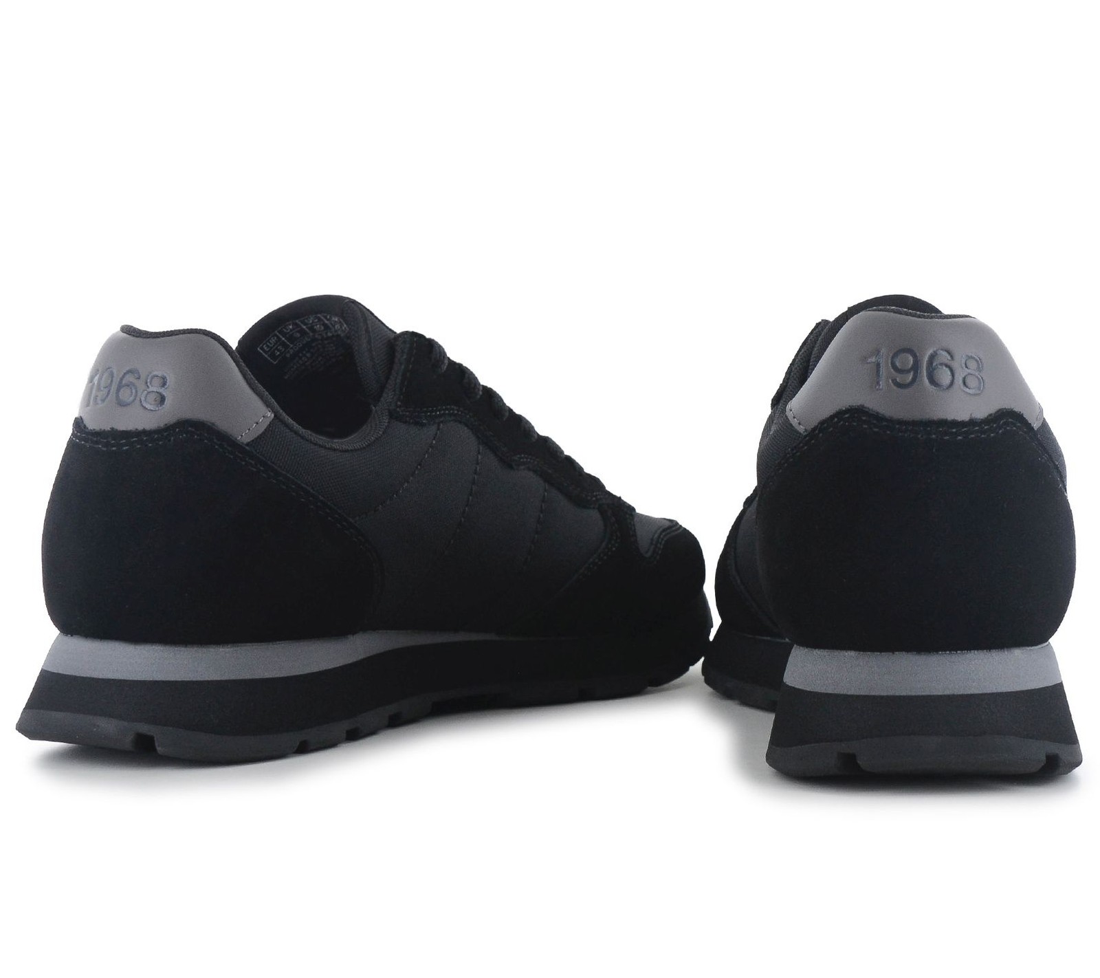 SUN68 Tom Solid Men Solid Sneakers Black Low Top Lace-Up Z46101-1147