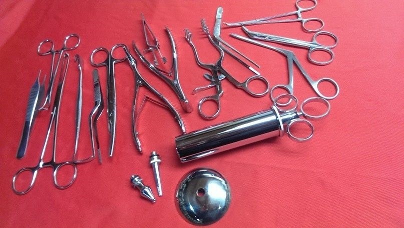 15 PCS EAR AND NOSE SURGERY INSTRUMENTS FORCEPS VIENNA NASAL SPECULUM