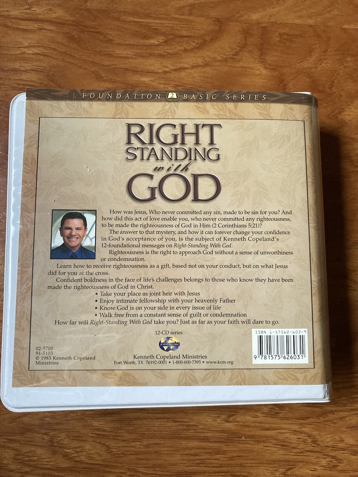 Right-Standing with God by Kenneth Copeland (2002, CD)