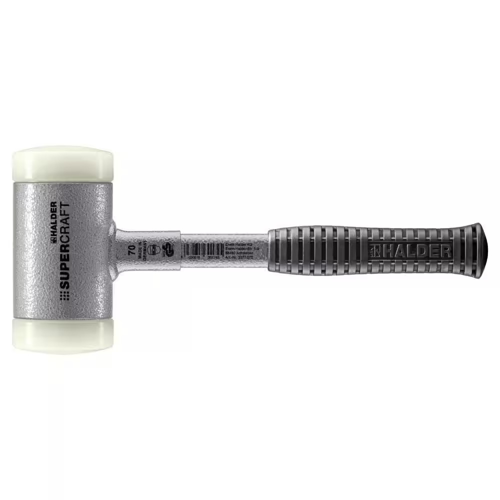 Supercraft 70 Dead Blow 5 Lbs. Nylon Hammer with 13.19 In. Metal Handle Rubber G