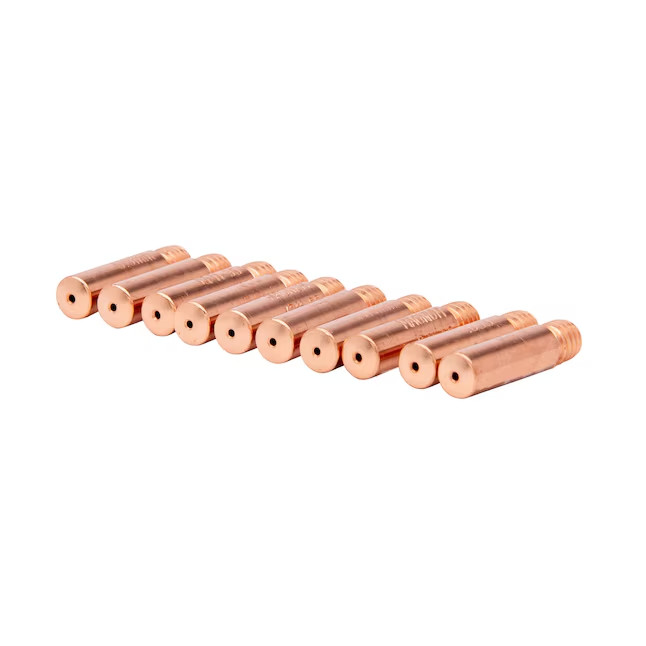 Blue Hawk Wire Contact Tips .025IN , 0.6mm - Pack Of 10 Tubes