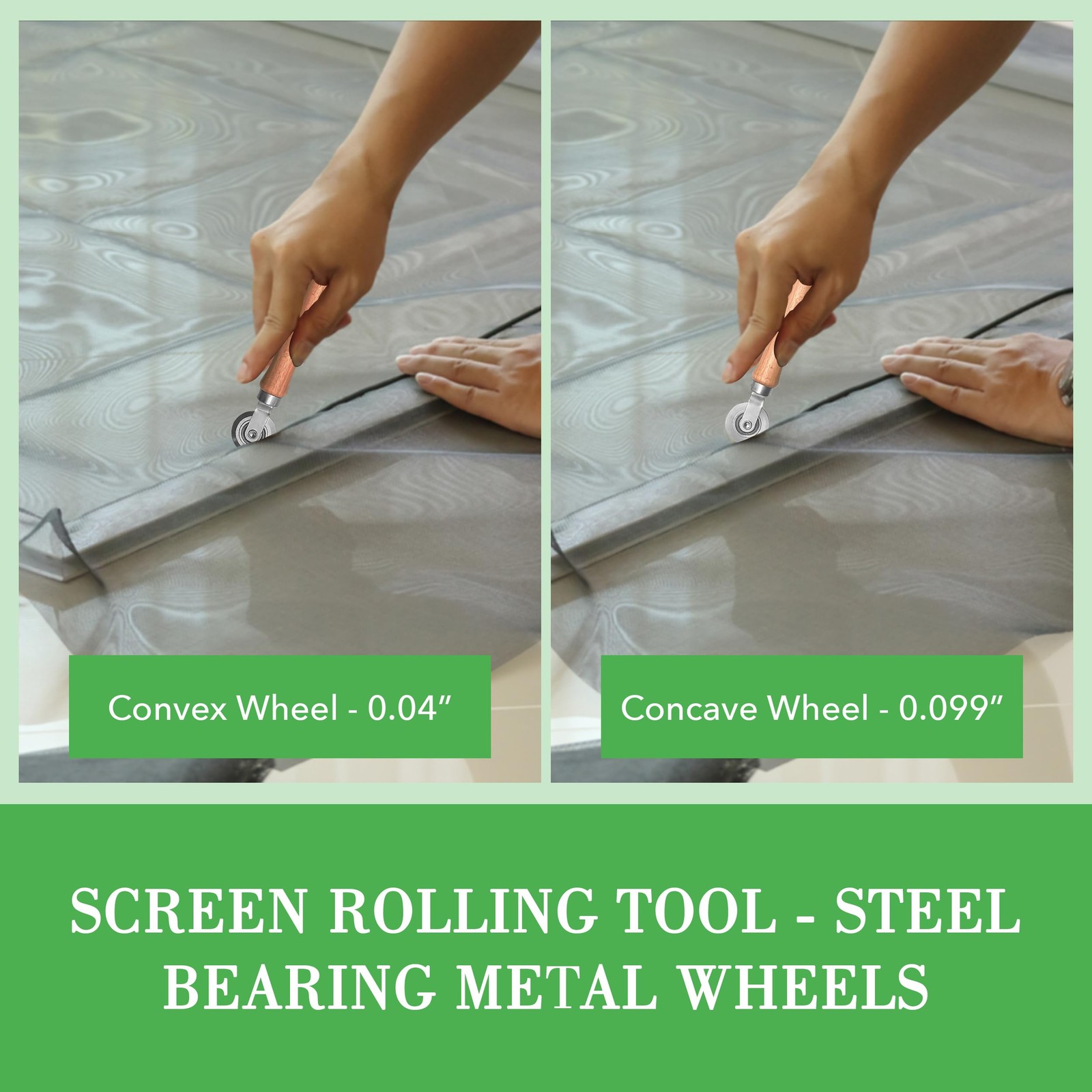 Screen Roller Tool - Rolling Tool for Installing Door & Window Screens & Repa...