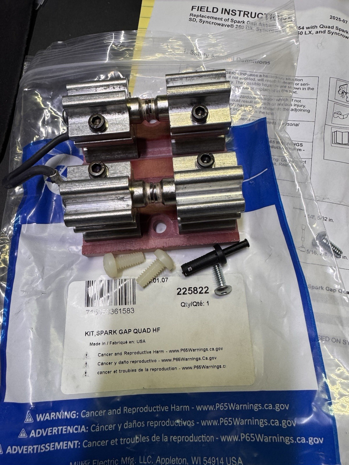 225822 High Frequency Assembly Upgrade Kit NEW NEW ￼| Miller Welder Part