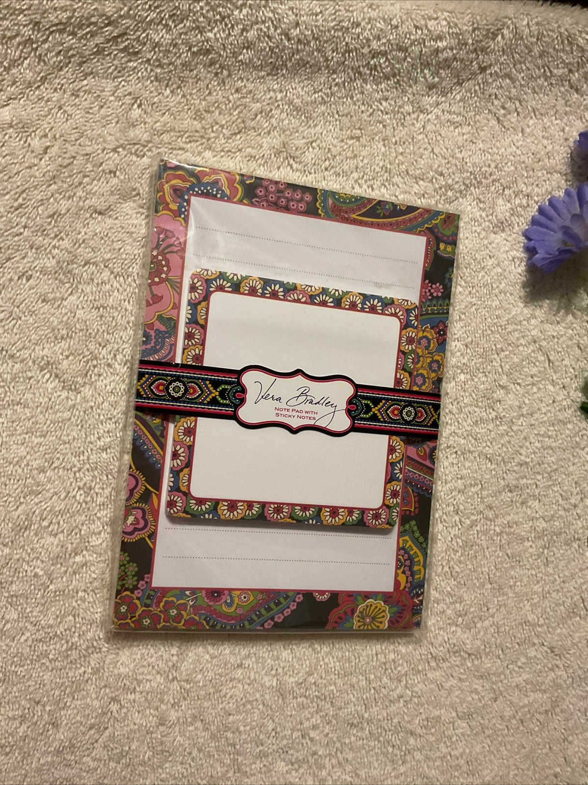 Vera Bradley Symphony In Hue Note Pad Set Retired Pattern New