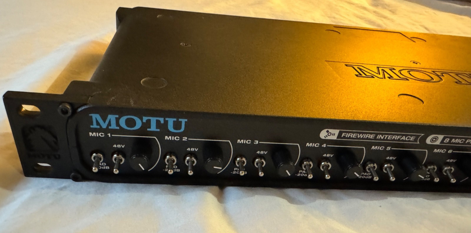 Motu 8Pre 8Pre Firewire Audio Interface Eight Mic Preamps ADAT G2U