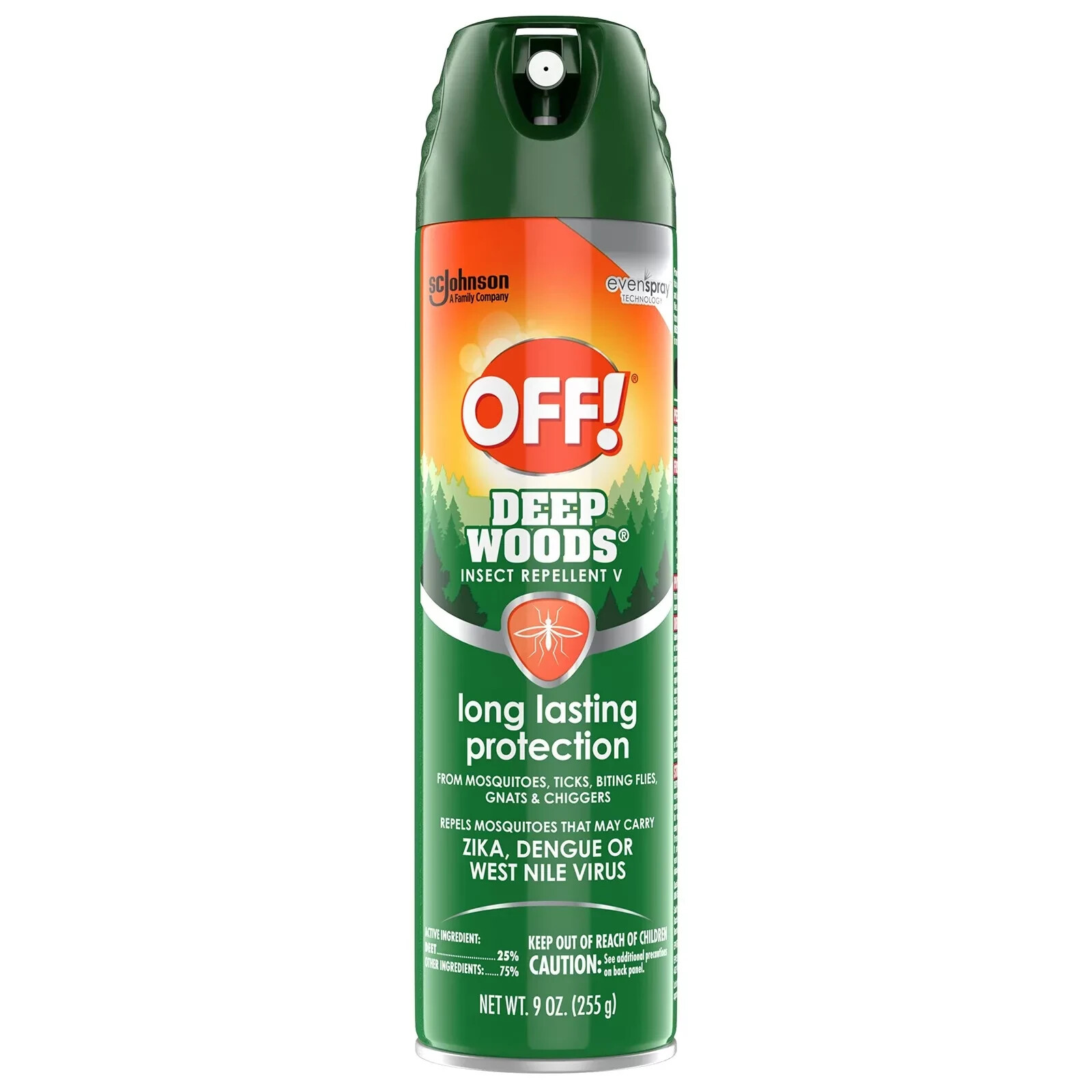 OFF Deep Woods Insect Repellent Aerosol, 6 oz Bug Spray (Pack of 4)