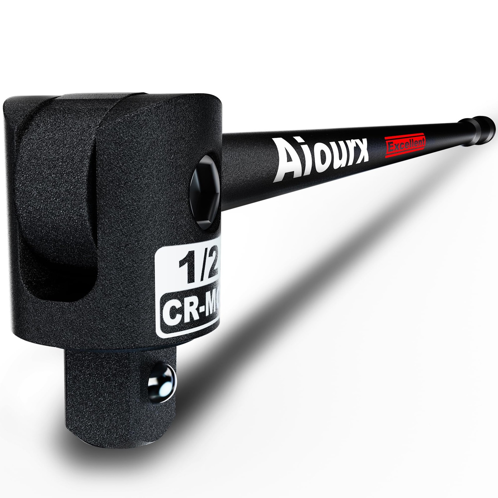 1/2" Drive 25-Inch Breaker Bar, Heavy Duty Extension Breaker Bar with 250° Sw...