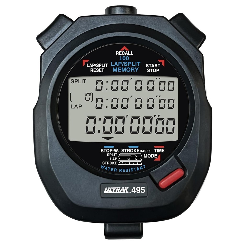 Ultrak 100 Lap Memory Timer, Black