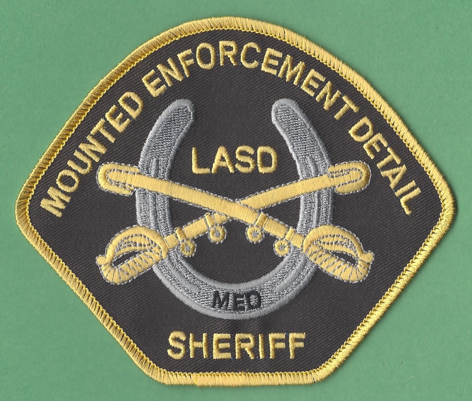 LOS ANGELES CALIFORNIA SHERIFF MOUNTED ENFORCEMENT DETAIL SHOULDER PATCH