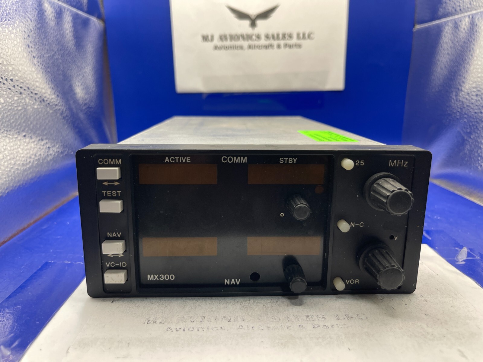 TKM MX 300 NAV/COMM 14 VDC P/N  MX300 WITH FAA FORM 8130-3