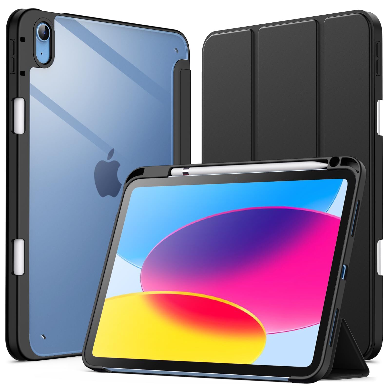 JETech Case for iPad (A16) 11th/10th Generation (2025/2022) with Pencil Holder