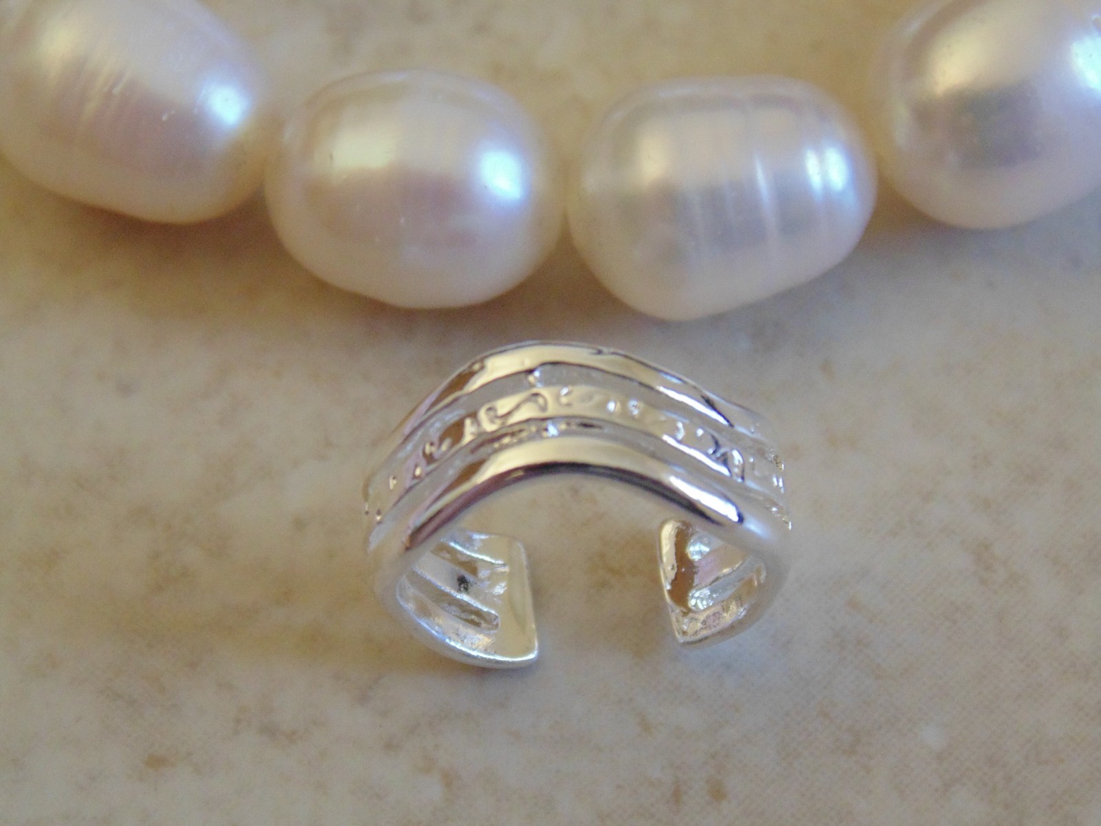 .925 Sterling Silver Charm Cuff Jewellery Toe Ring.