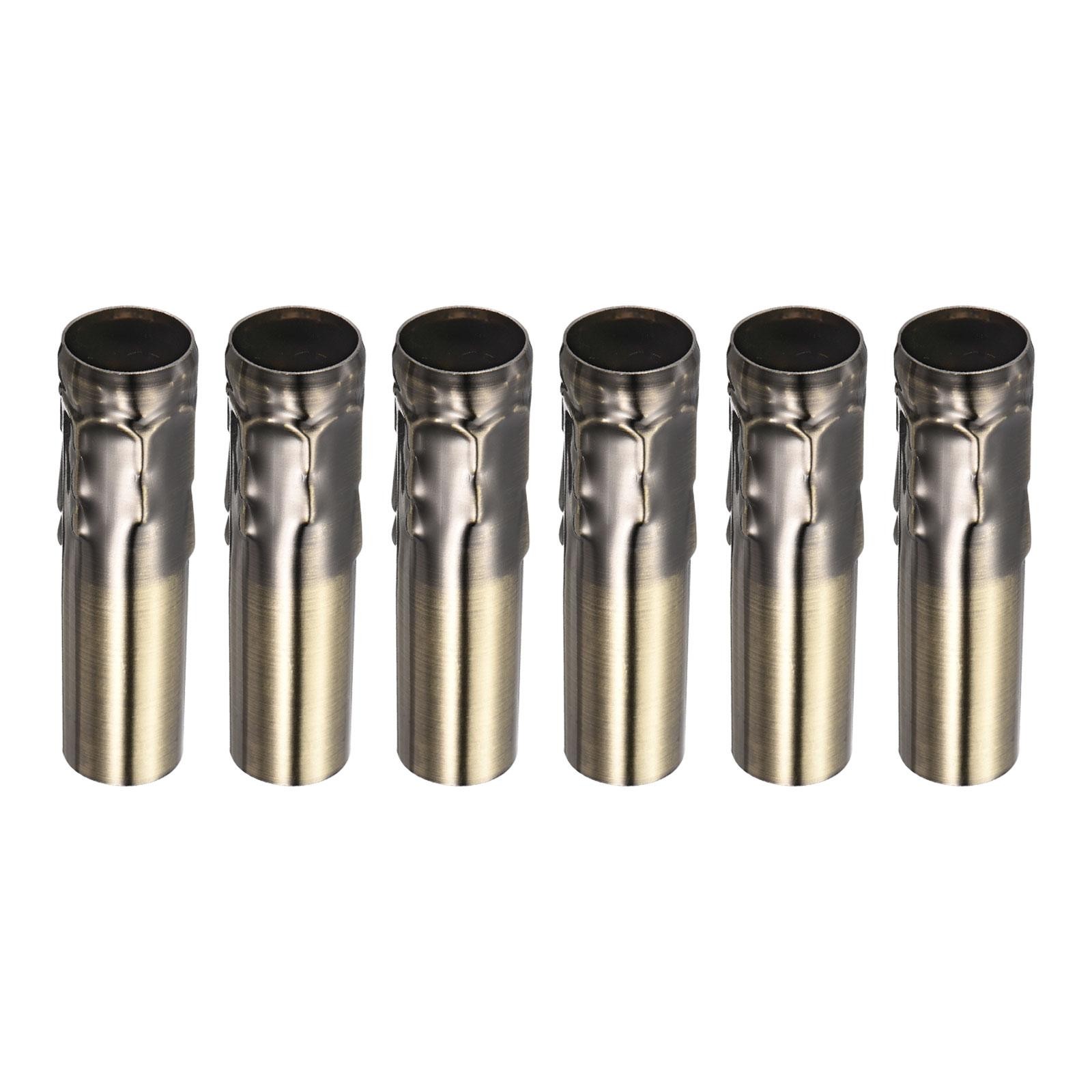 6pcs Candle Socket Covers 4 Inch Chandelier Sleeves Light Base Holder Bronze