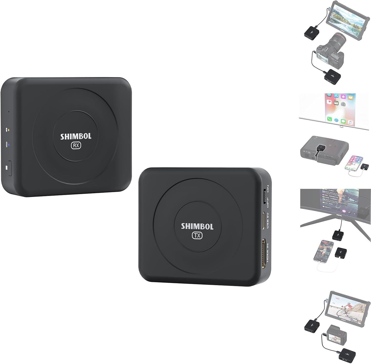 SHIMBOL TP Nano 150m HDMI Wireless Video Transmission Transmitter Receiver Black