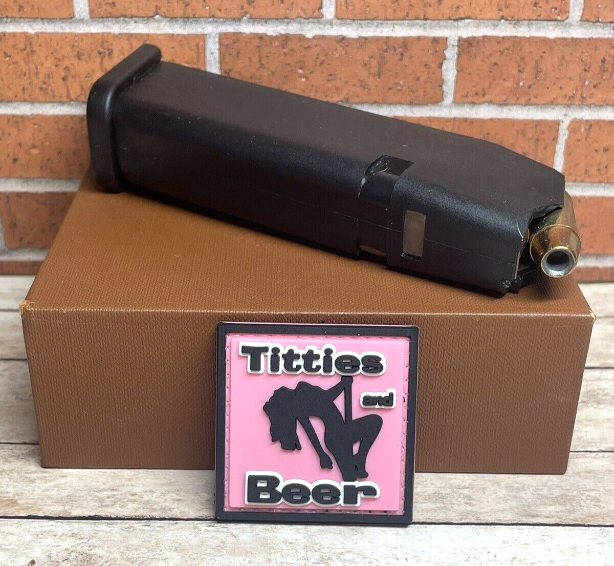 Titties and Beer PVC Patch - Tactical Morale Patch - Funny Titties Patch