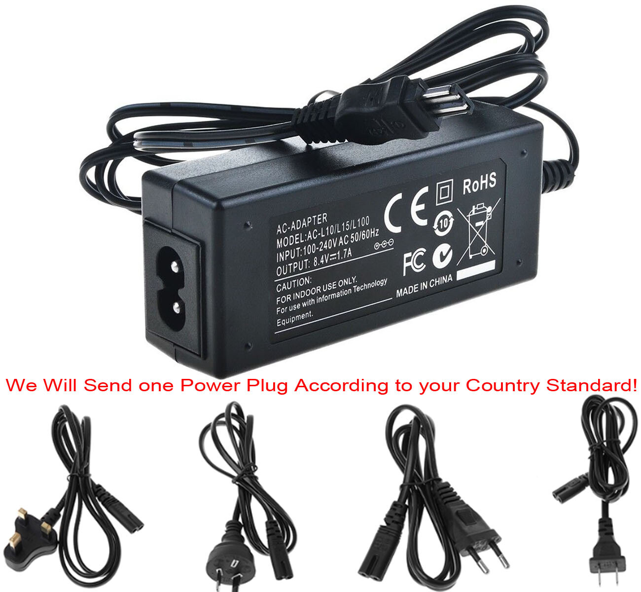 AC Power Adapter for Sony Handycam CCD-TRV59E,CCD-TRV69E, CCD-TRV89E, CCD-TRV99E