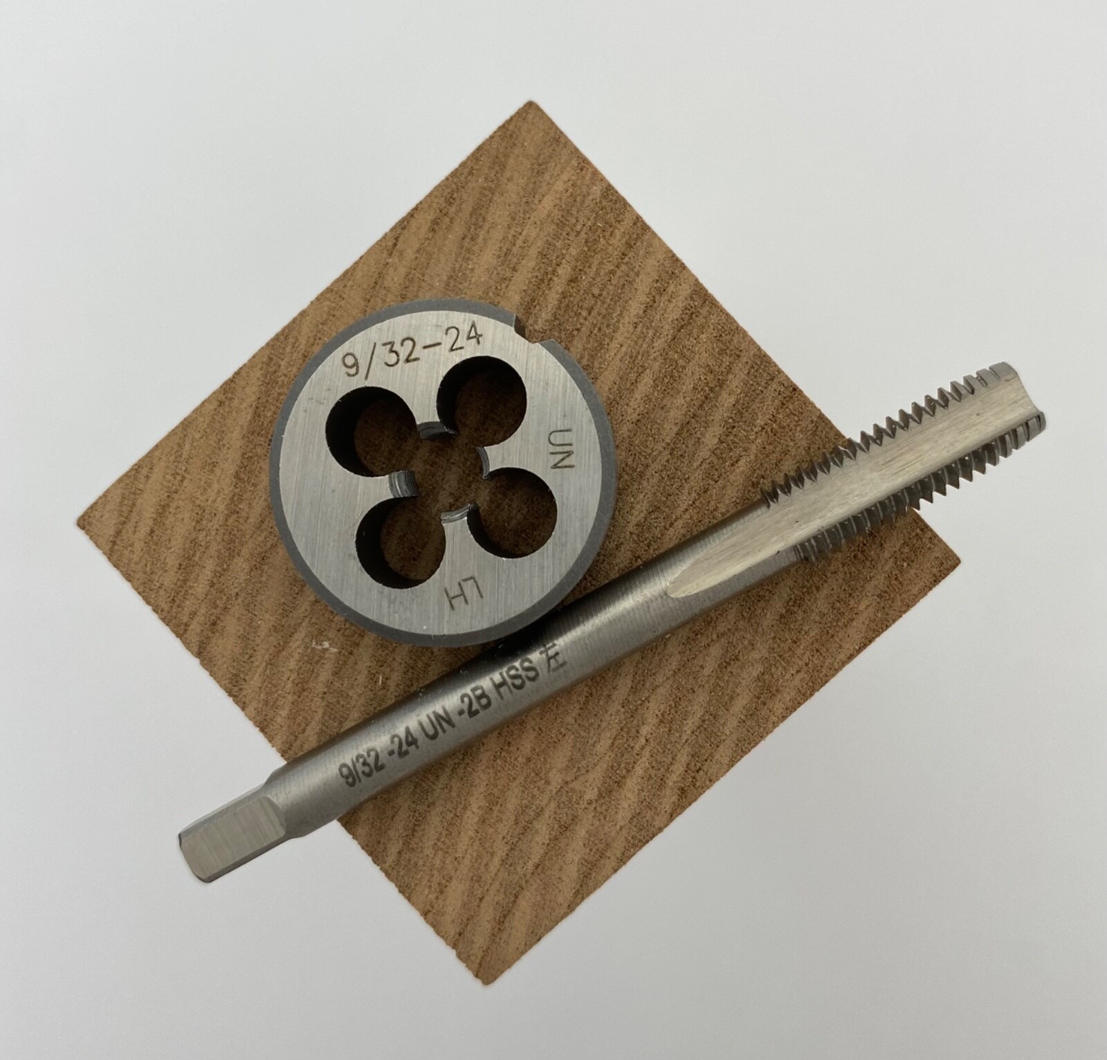 9/32-24 HSS UN Left Hand Thread Plug Tap & Die Set Stanley Plane Restoration