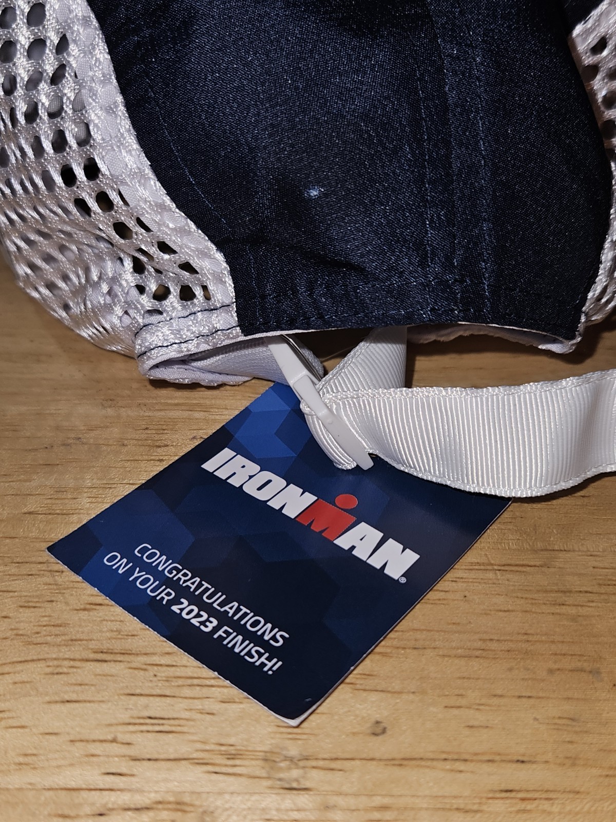 NWT Boco Gear Hat Tempe Ironman Race Lightweight Breathable Strapback Finisher