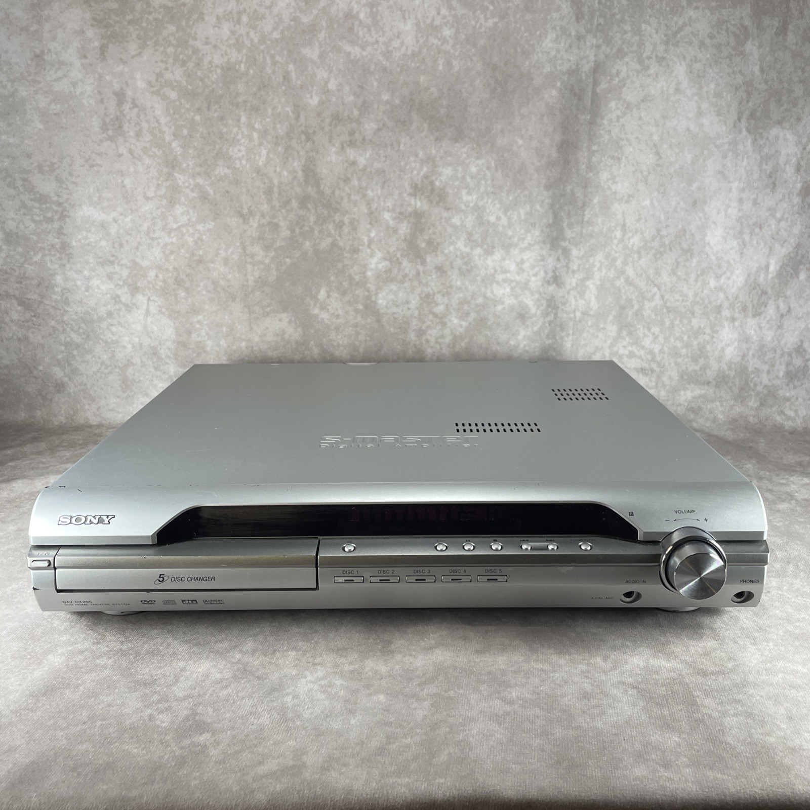 Sony S-Master Digital Amplifier DVD Receiver 5-Disc Changer HCD-DX255 DAV-DX255