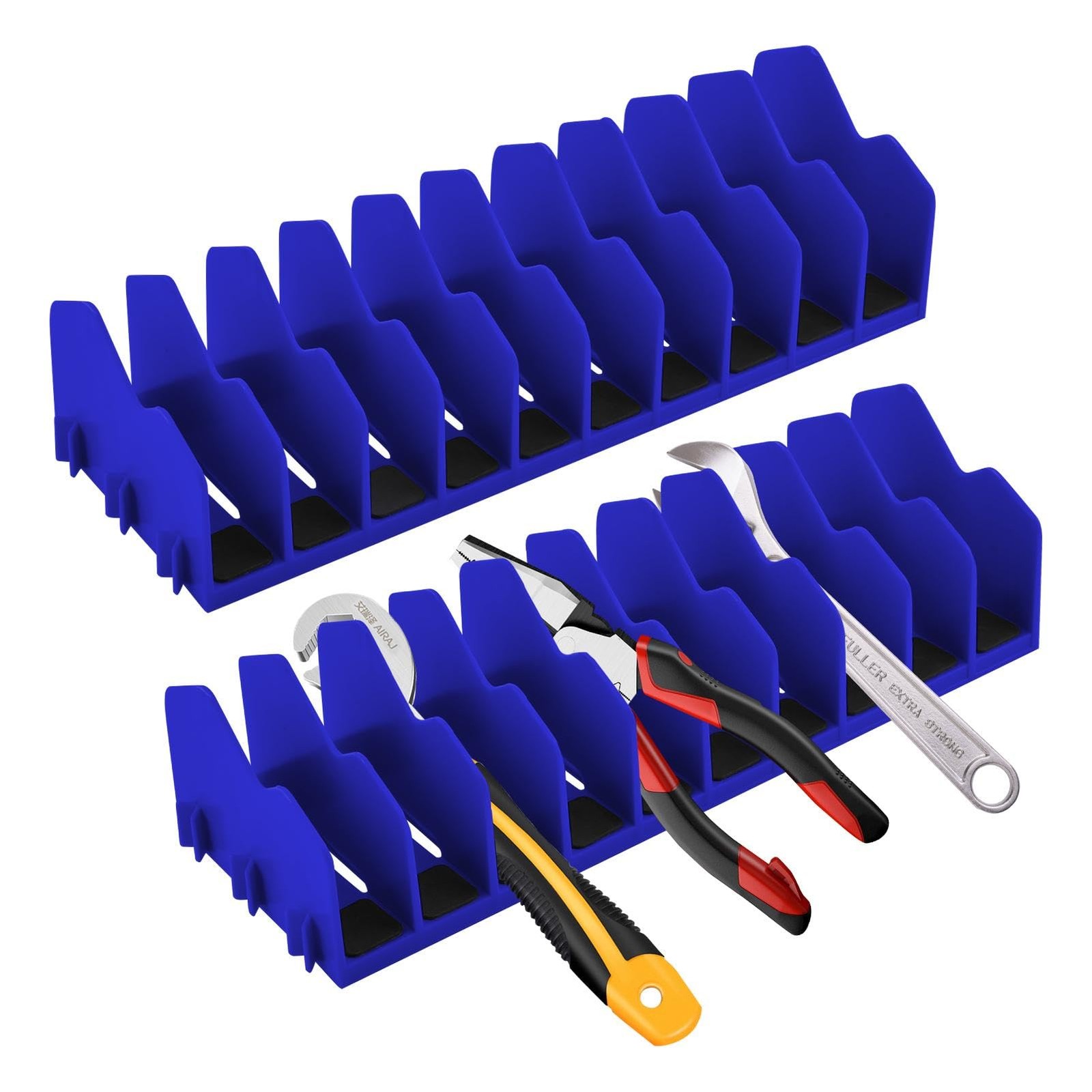 2 Pack Pliers Organizer Rack, 10 Slots Pliers Cutters Organizer Rack Plastic ...