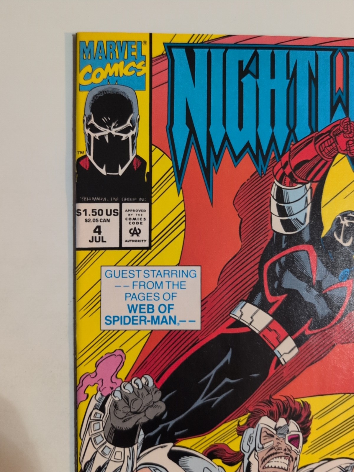 Nightwatch #4 Kevin Barnes Comic Book Marvel Comics 1994