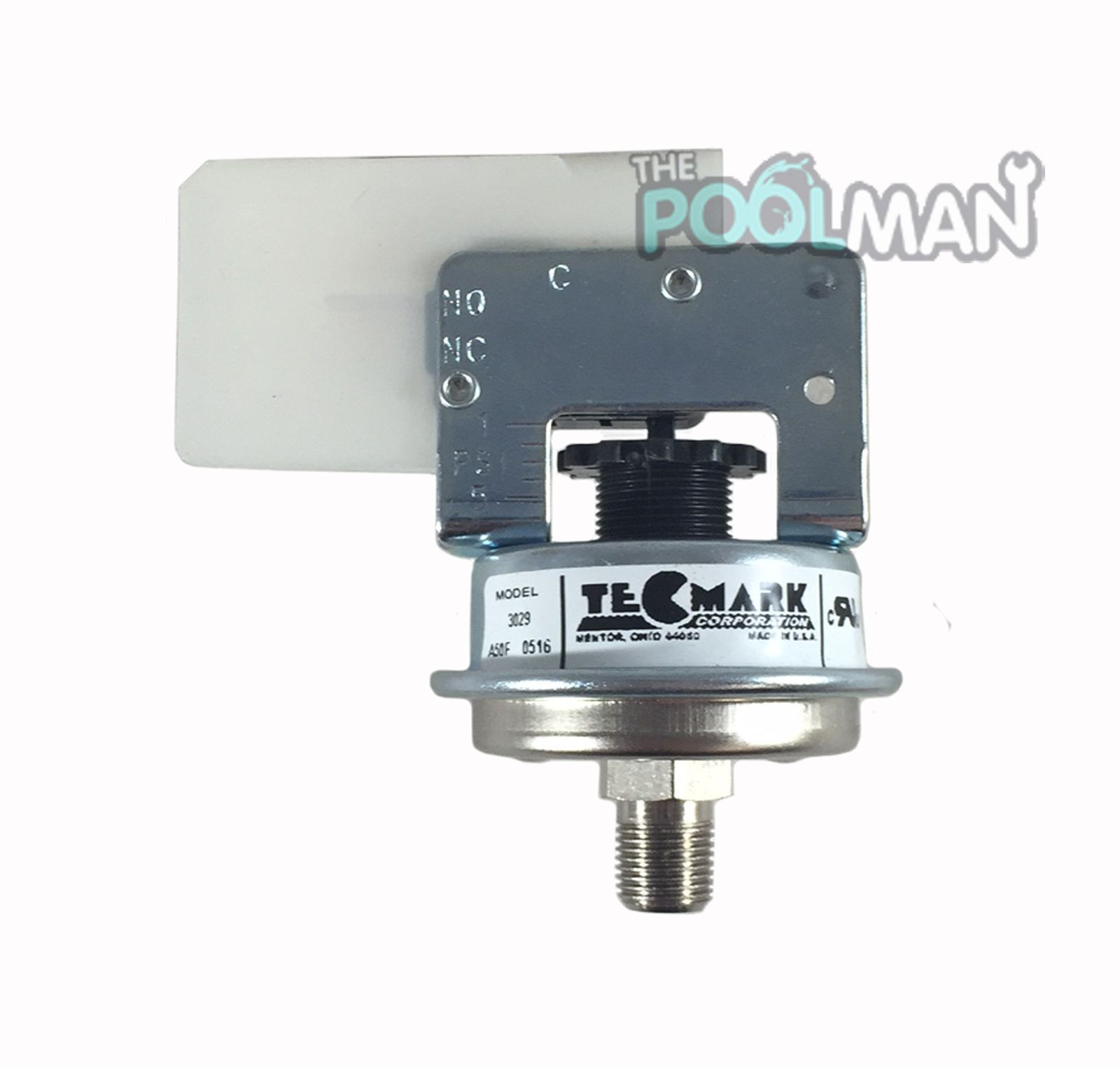 Tecmark 3029 Pressure Switch Metal Thread for Pool or Spa Heater