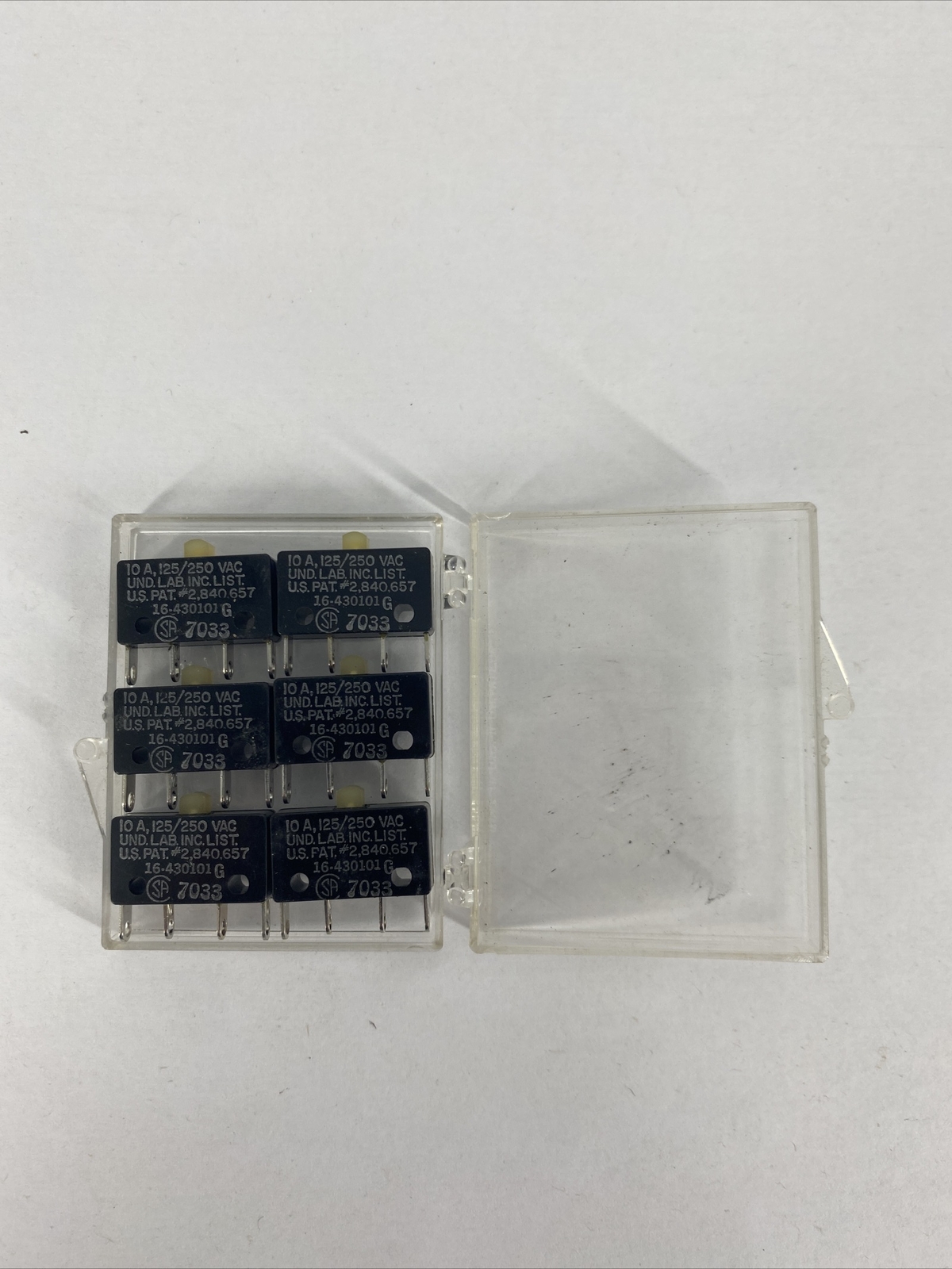 LOT OF 6 Licon 7033 Microswitch Sensitive Switch 125/250 VAC NEW OLD STOCK