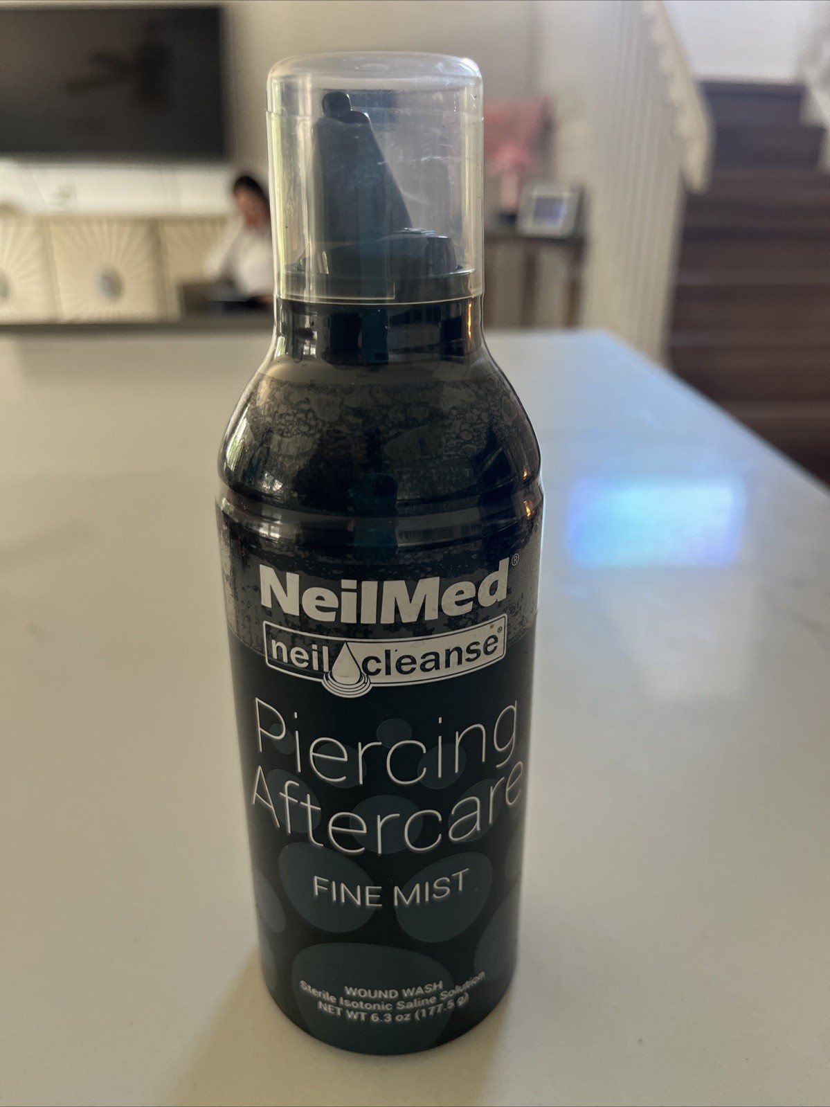 NeilMed NeilCleanse Piercing Aftercare Fine Mist & Wound Wash 6.3oz Exp. 06/2029