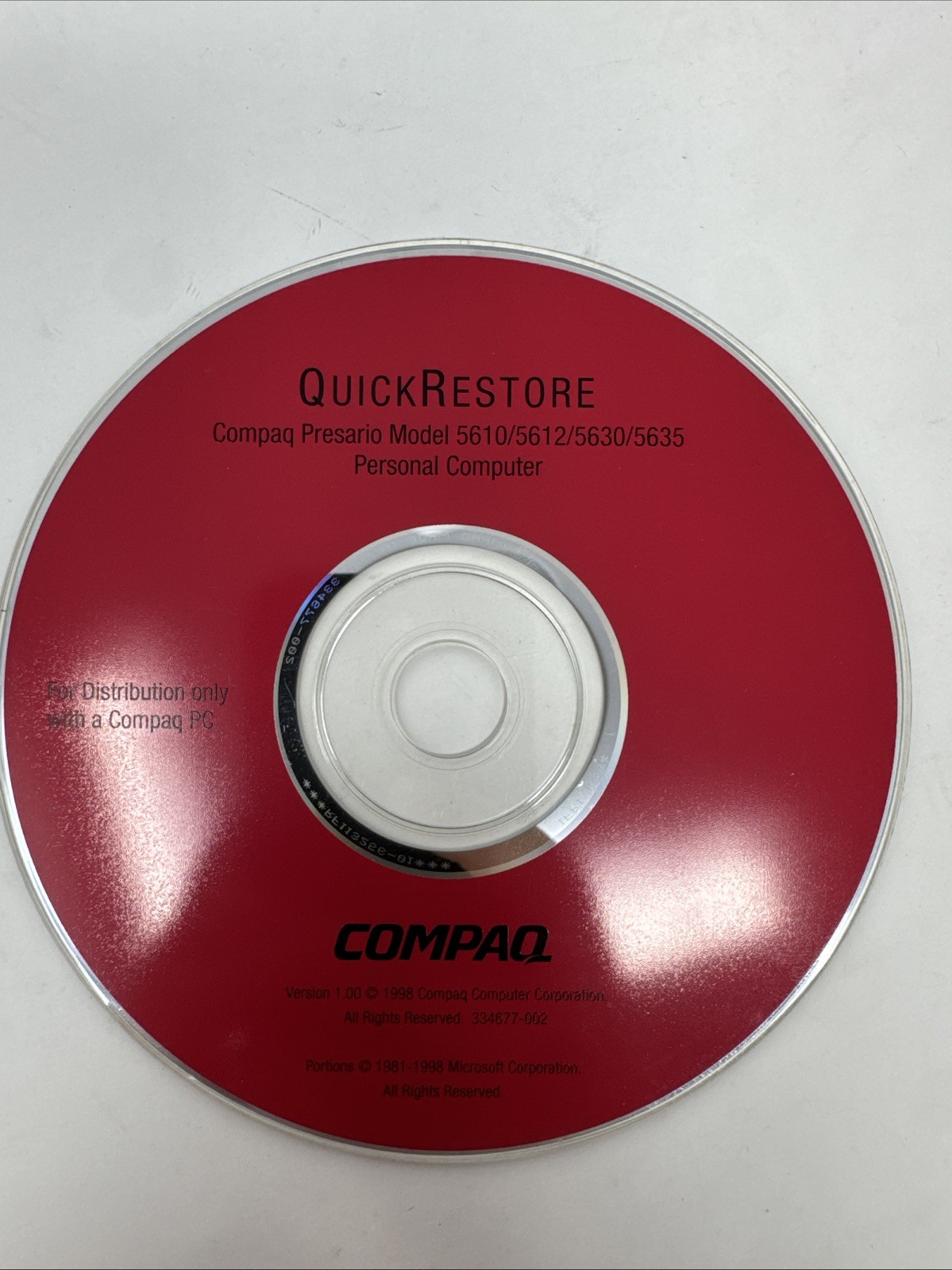 compaq quick restore