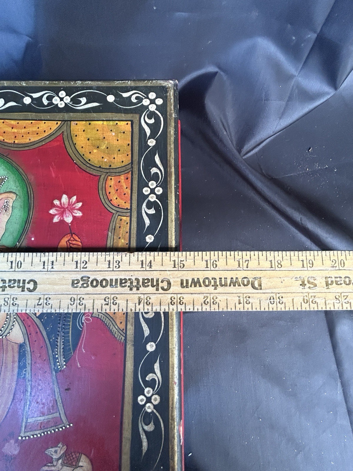 Gorgeous Painted Ganesha Foot Stool/Ottoman Table