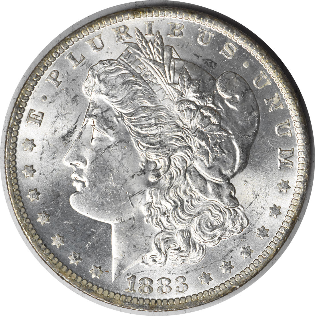1883-O Morgan Silver Dollar Choice BU Toned Uncertified #245