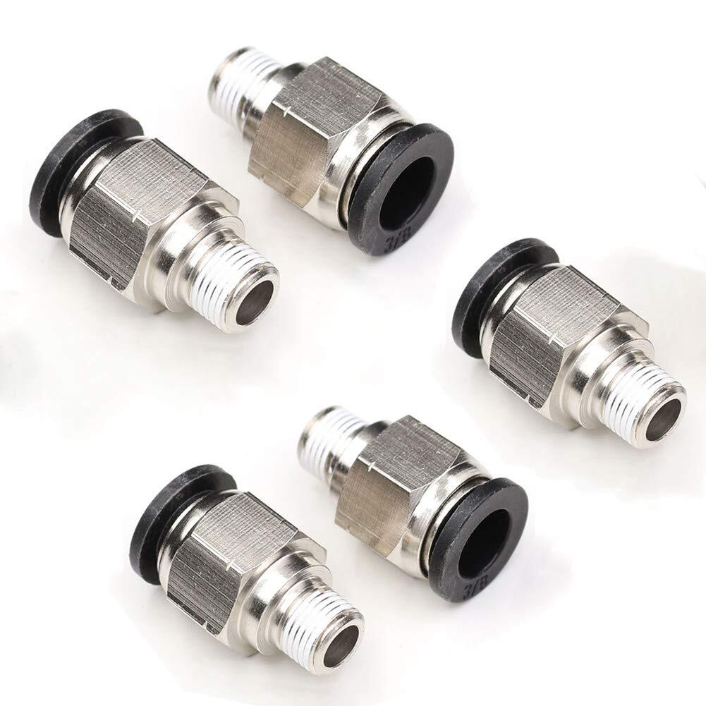 3/8 Push to Connect Fittings3/8 Inch Od Tube to 1/8" NPT Male Thread Air Line...