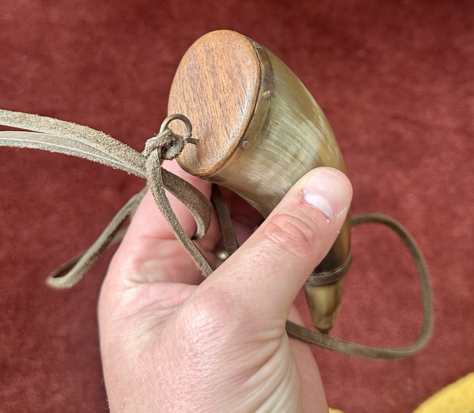 Masonic Powder Horn -Handmade and Durable For Use - Muzzleloader Accessory