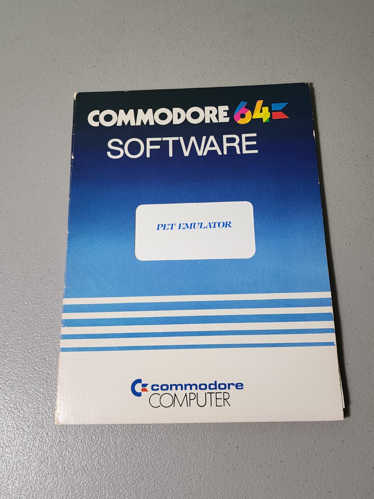 Vintage Commodore 64 Software Pet Emulator - Disk + Manual