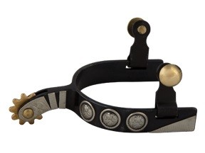 Horse Western BS YOUTH SPUR W/CONCHOS 1/2" BAND 1-3/8" SHANK Spurs 75177971