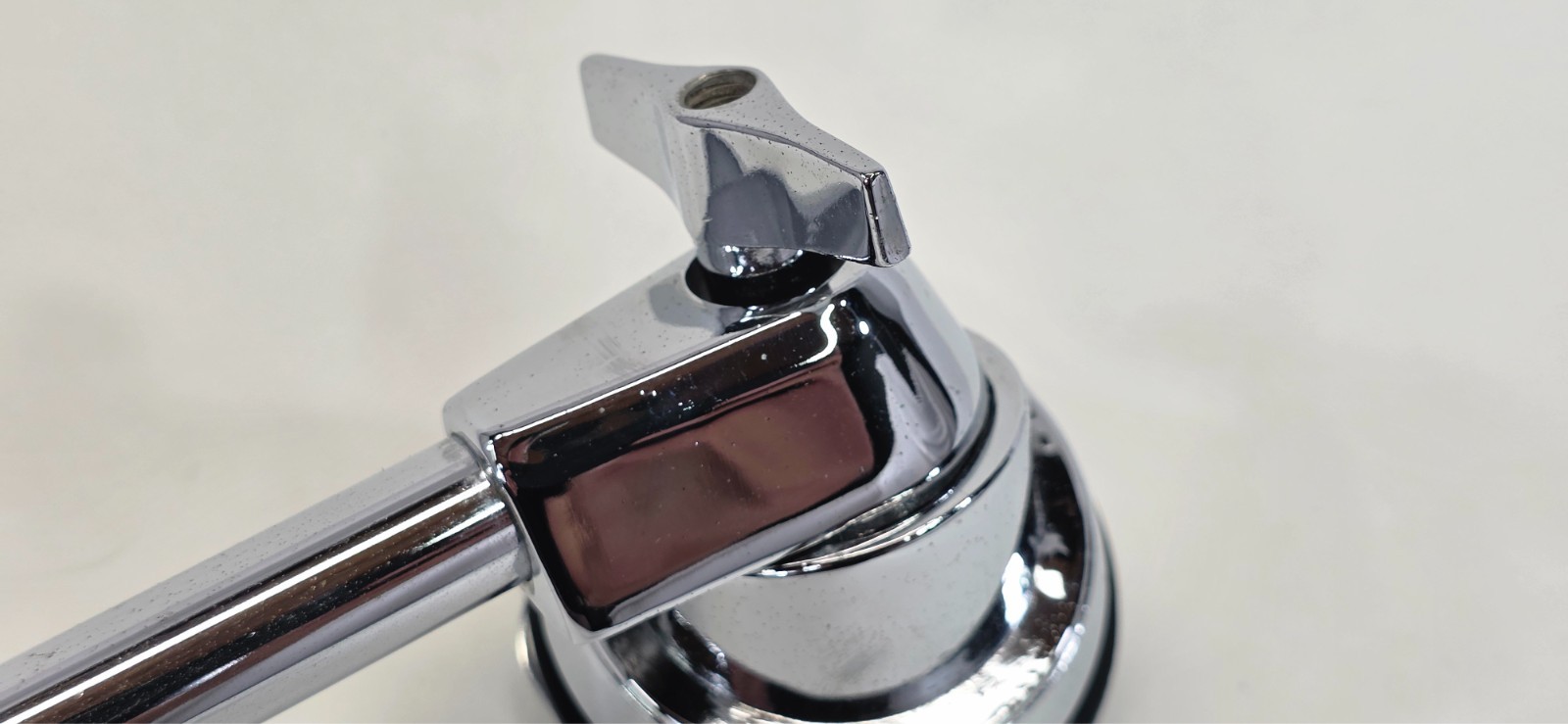 Gretsch Bass Drum Spur Leg Complete Post Assembly -Chrome