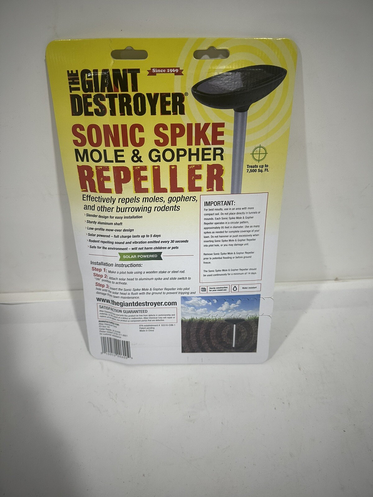 The Giant Destroyer Sonic Spike Sonic Pest Repeller Spike 00600