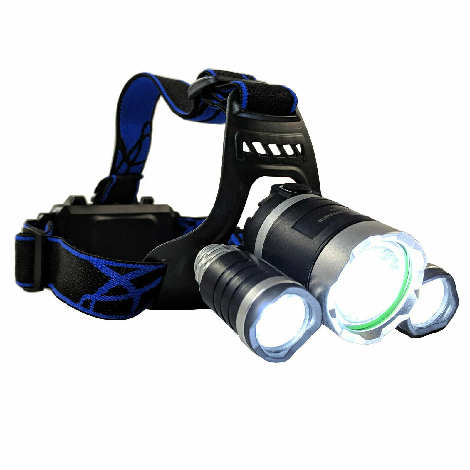 RECHARGEABLE ADJUSTABLE 2250 LUMEN LED HEADLAMP WORK FLASH LIGHT LITHIUM FL8213