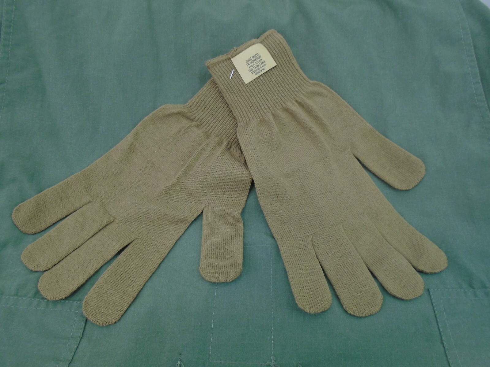 US Military Army Lightweight Glove Inserts Liners Gloves Size X-Large New 36-F