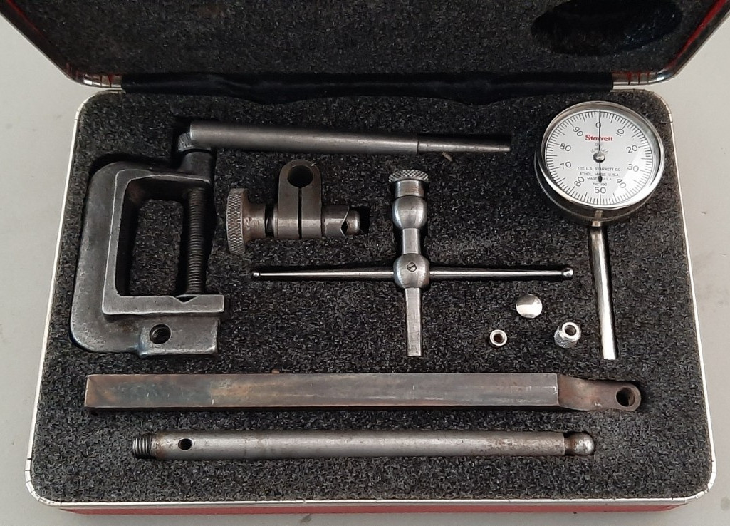 Starrett 196A Universal Back Plunger Dial Indicator W/Box 0-100 EDP 50697 196A1Z