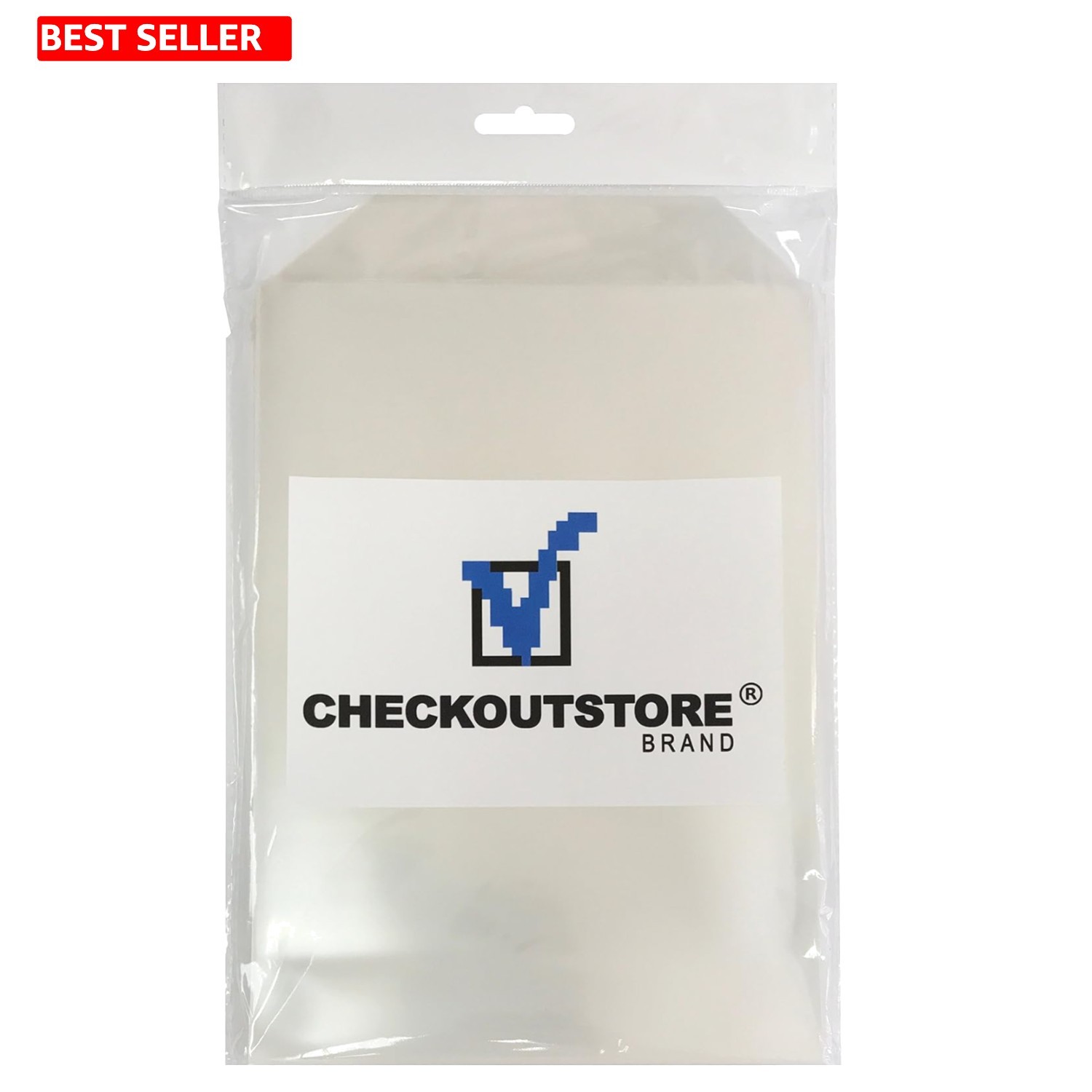 Space-Saving Clear Storage Pockets - 50 Count - 6.75 x 9.5 for Easy Organization