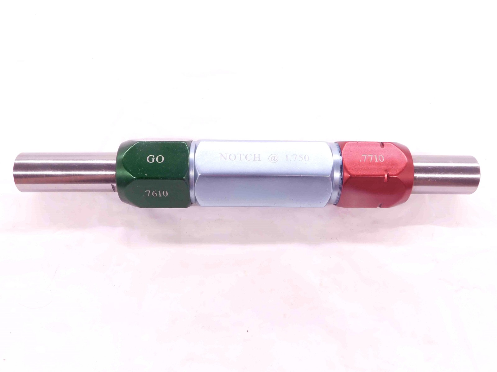.7610 & .7710 CL Z PIN PLUG GAGE GO NO GO .7813 -.0103 25/32 19.329 mm .761 .771