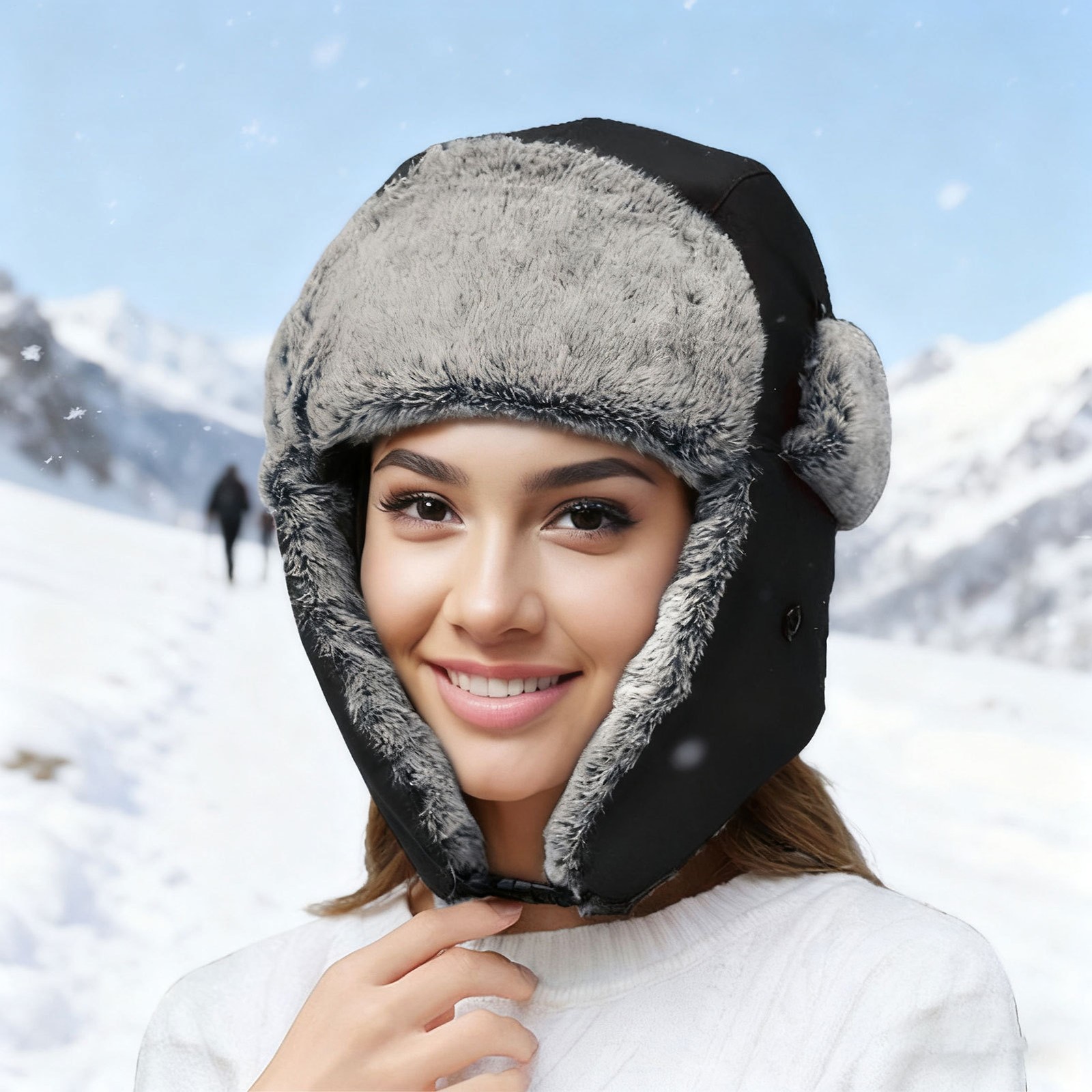 Winter Hat USB-Powered Warm Headgear Windproof Thermal Ear Protection Hat