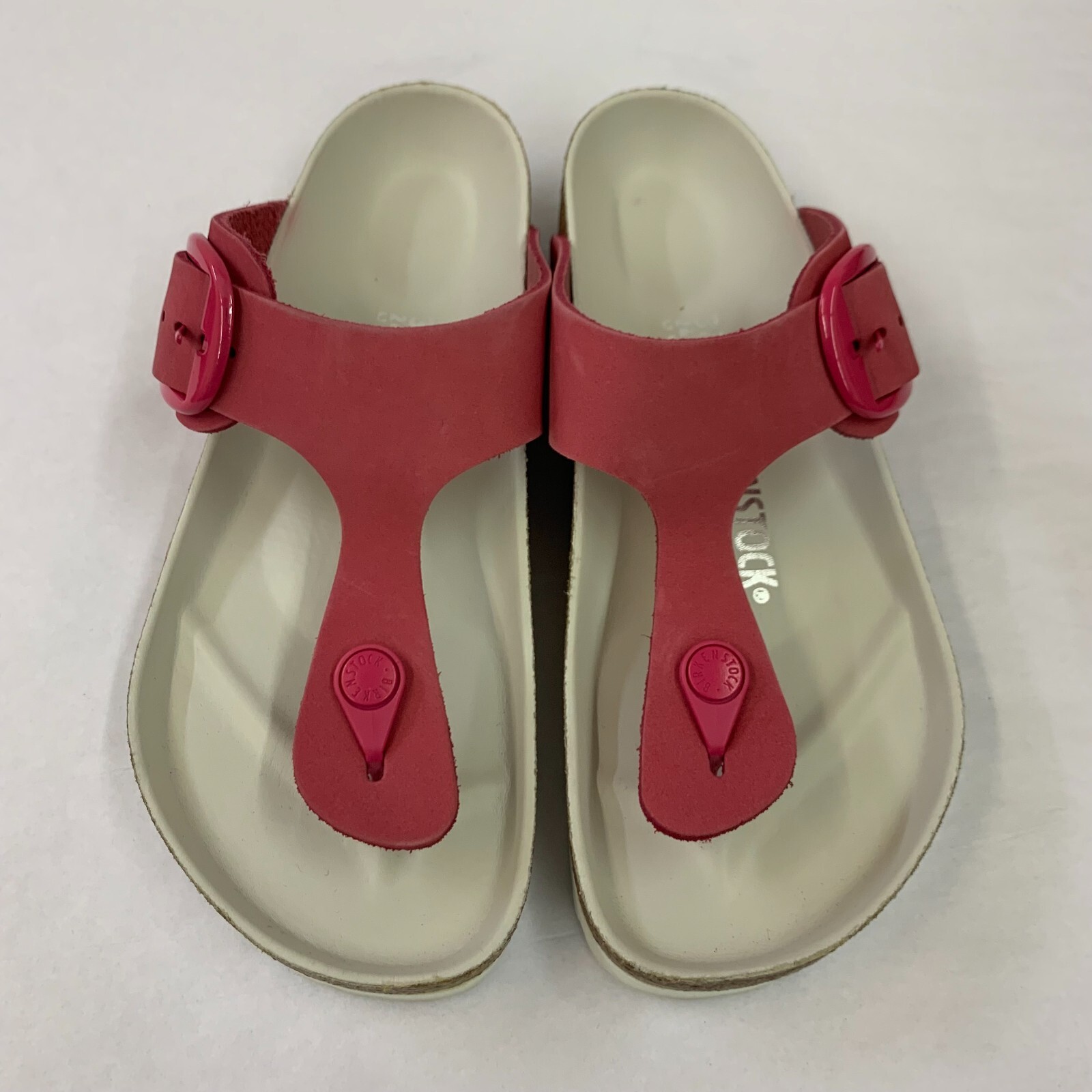 Birkenstock New w/o Box Gizeh Big Buckle Fuchsia Tulip Nubuck Exquisite Regular