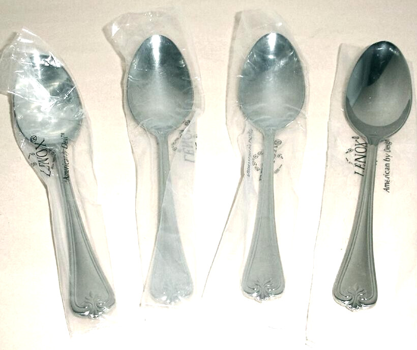 Lenox Butler's Gourmet Soup/Dinner Spoon 4 PC. Set 18/10 Stainless Flatware New