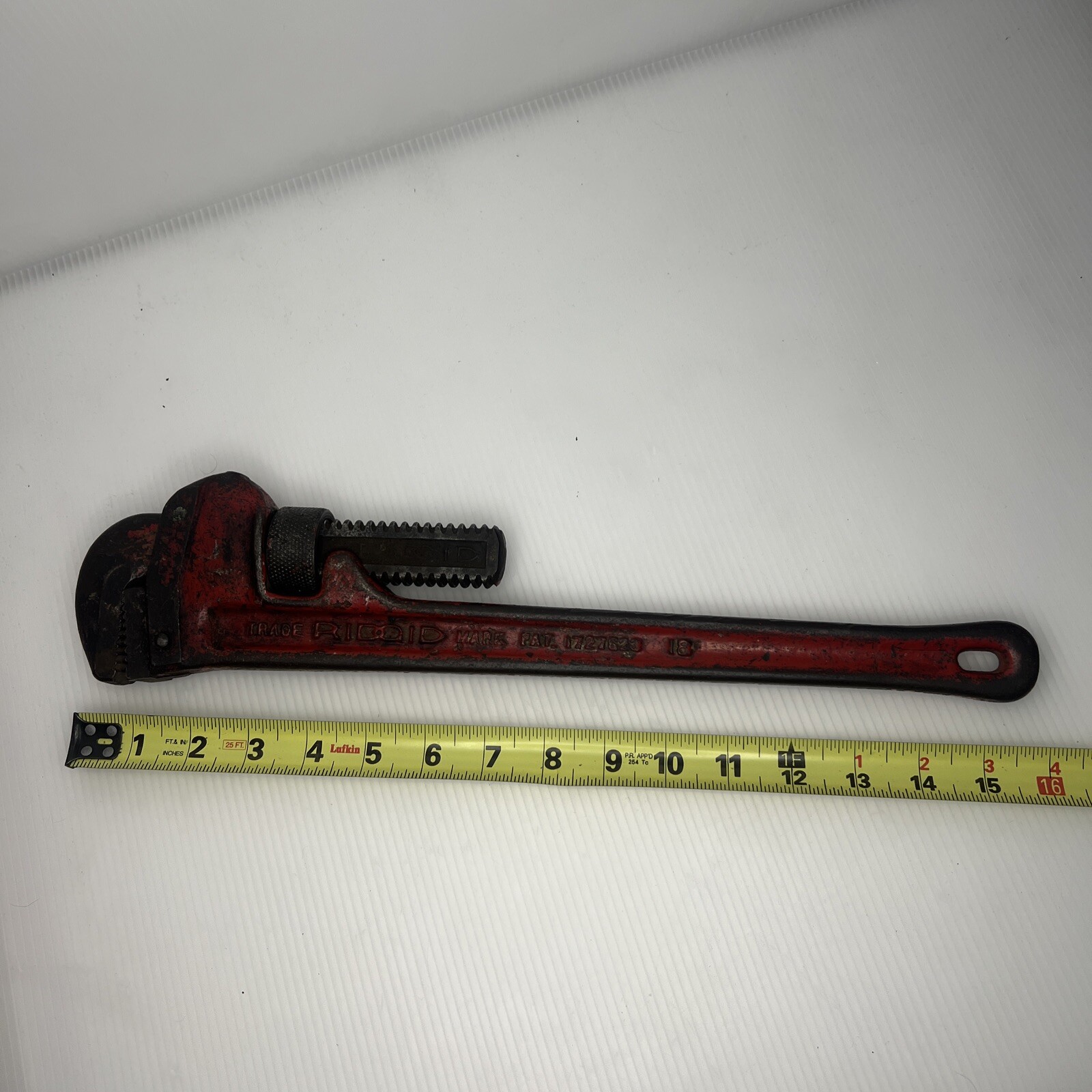 Rigid 18 Heavy Duty Pipe Wrench The Ridge Tool Co Elyria Ohio USA Vintage