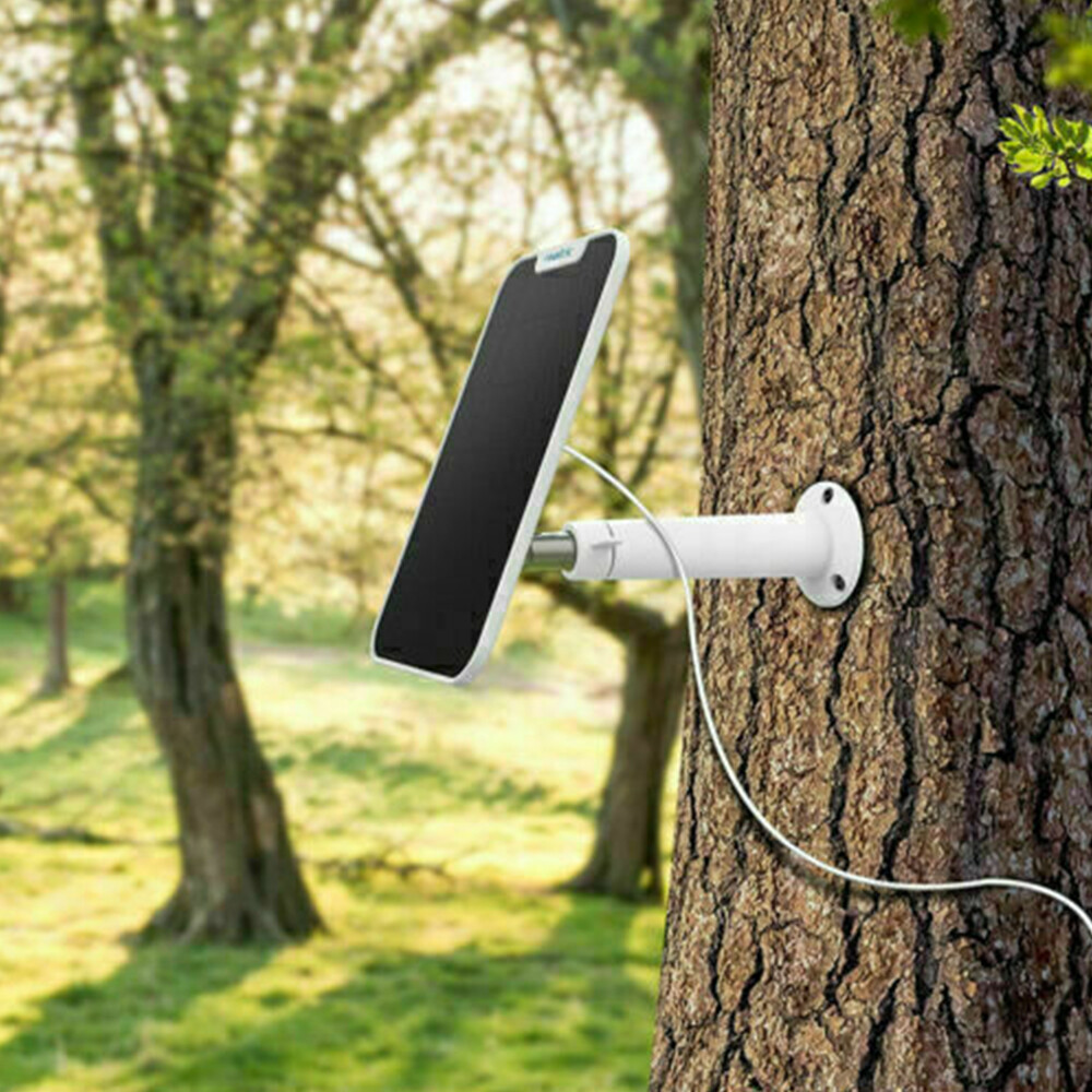 4W Solar Panel for Eufy Eufycam Cam E/2C/E/2 Pro Wall Mount W/ 9.8ft Power Cable
