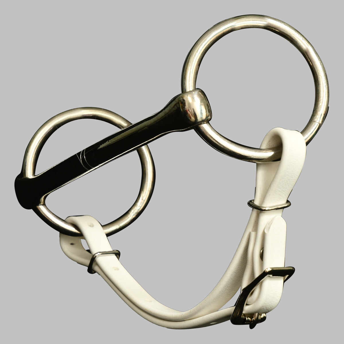 READY MADE- HORSE SIZE White CURB STRAP