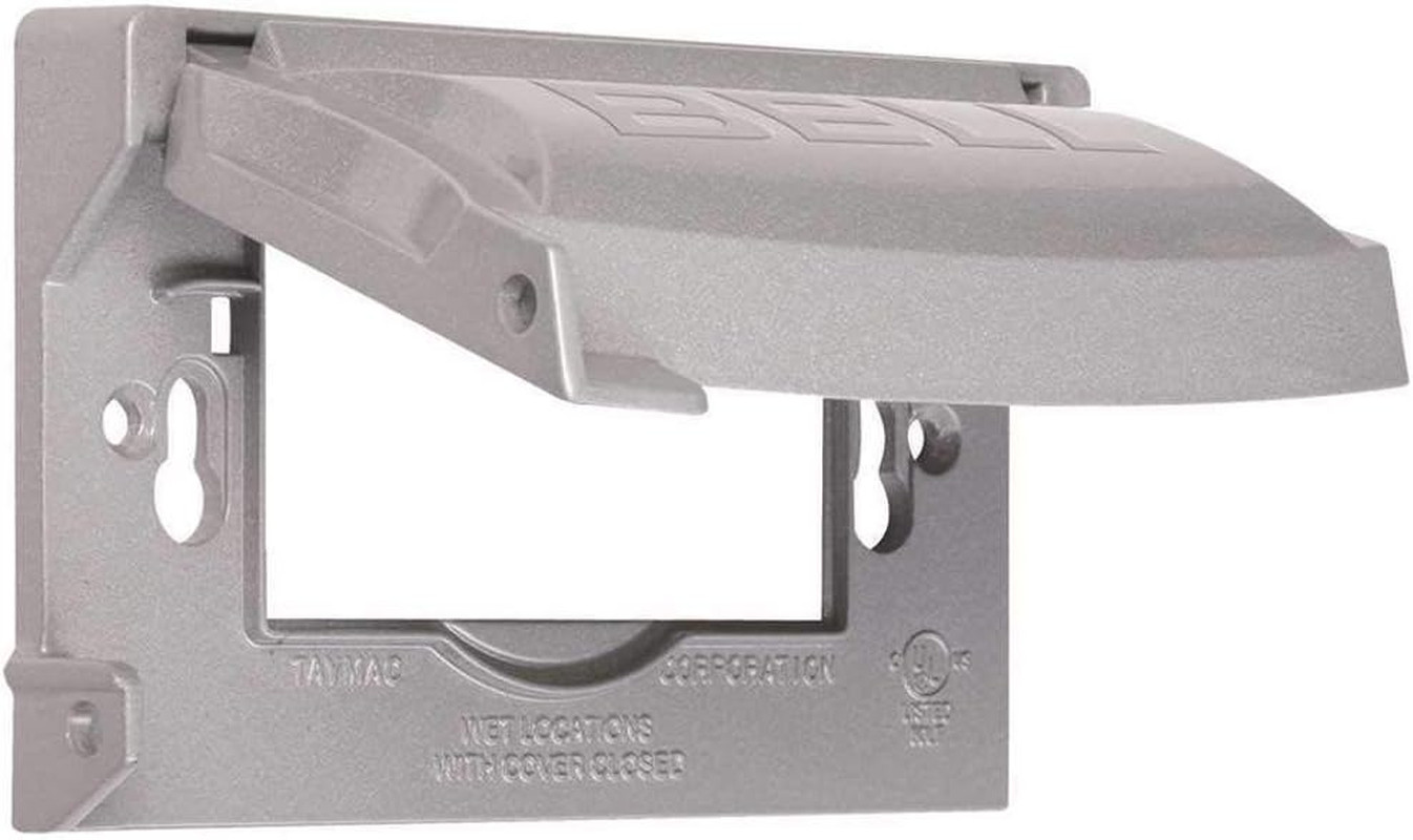 MX1250S 1-Gang Flip Weatherproof Cover, Universal Metal 12-In-1 Outlet Outdoor R